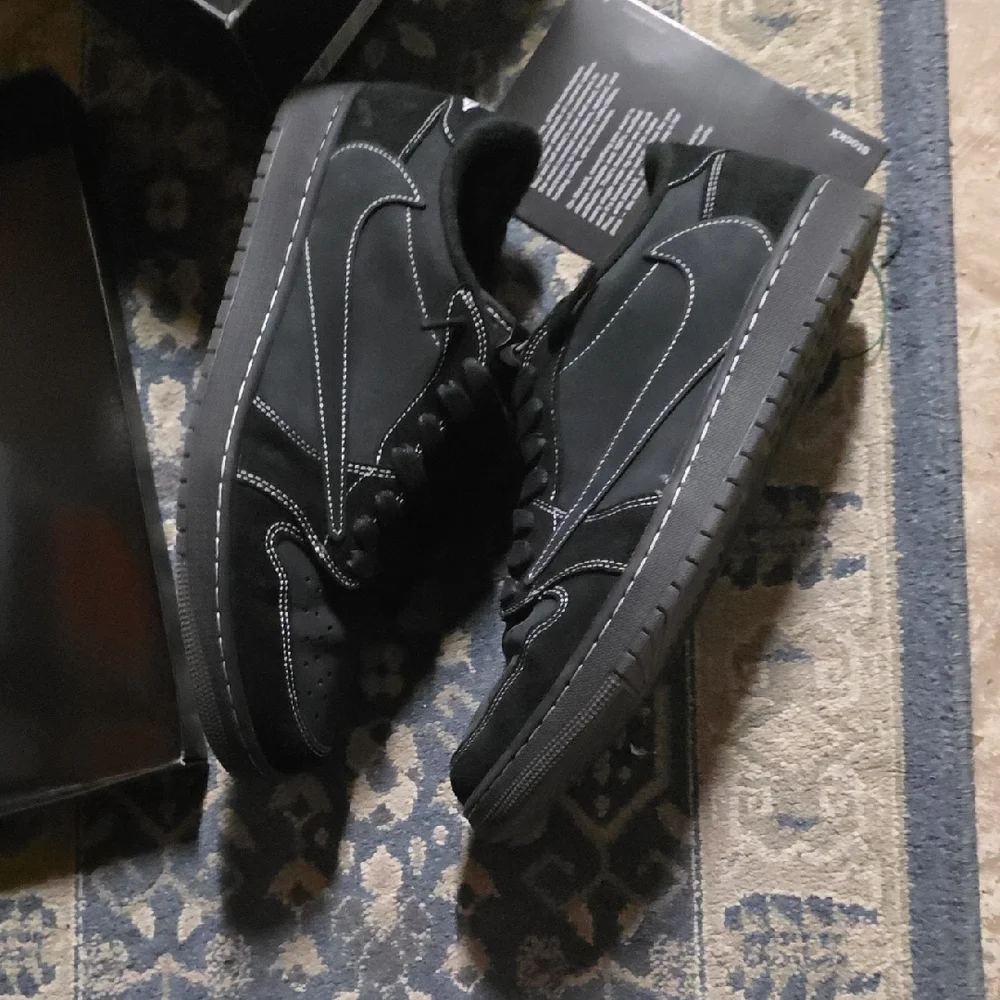 Nike Travis Scott Black Phantom Sneakers Size 14 From Stock X 100% Authentic - Picture 5 of 10